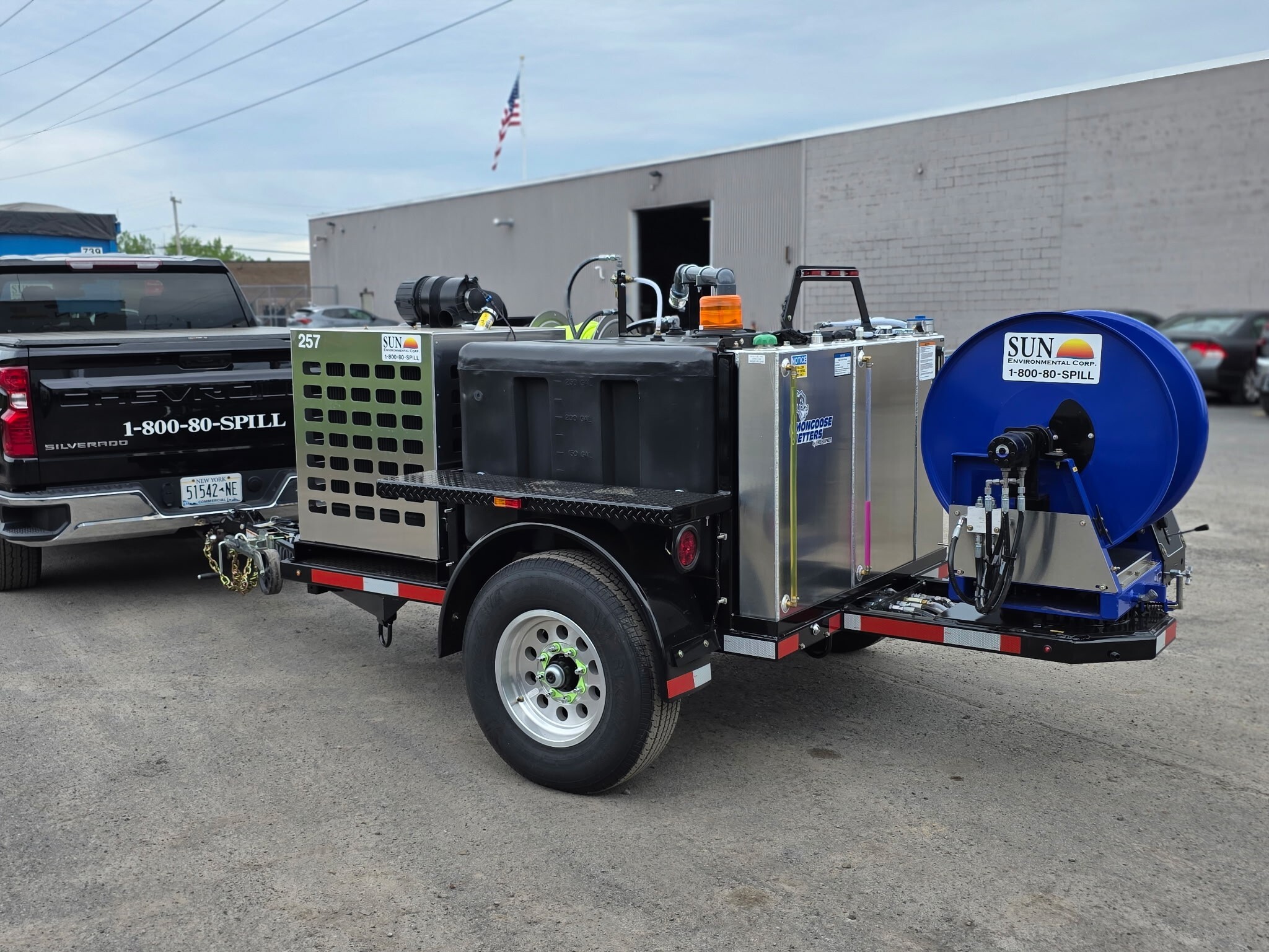 Sun Environmental's new jetter for hydroblasting service